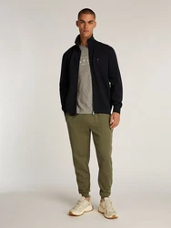 Tommy Hilfiger Sweatjacke Essential Fleece ZT Stand Collar Dunkelblau/Hellblau/Schwarz