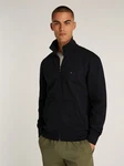 Tommy Hilfiger Sweatjacke Essential Fleece ZT Stand Collar Dunkelblau/Hellblau/Schwarz