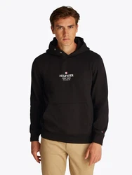 Tommy Hilfiger Hoodie mit Logodruck schwarz
