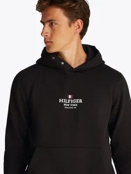 Tommy Hilfiger Hoodie mit Logodruck schwarz