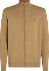 Tommy Hilfiger Strickjacke BT-ESSENTIAL COTTON ZIP THRU (in bracket if parent id exists) Grün