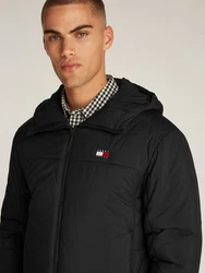 Tommy Jeans Jacke TJM LT POLY JACKET EXT mit Logostickerei navy/blutrot/schwarz/weiß