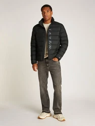 Tommy Jeans Jacke TJM LT DOWN PRINTED JACKET Schwarz