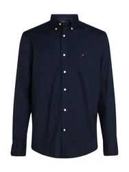 TOMMY HILFIGER Hemd 'FLEX' CORE POPLIN SOLID RF SHIRT blau (desert sky)