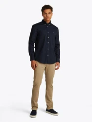 TOMMY HILFIGER Hemd 'FLEX' CORE POPLIN SOLID RF SHIRT blau (desert sky)