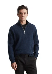 Marc O'Polo Troyer Tweedgarn Blau/Hellblau/Dunkelblau