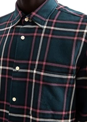 Marc O'Polo Langarmhemd Hellblau/Schwarz/Rot/Braun
