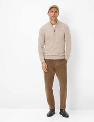 Brax Strickpullover Style STEFFEN beige/dunkelbeige