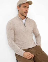 Brax Strickpullover Style STEFFEN beige/dunkelbeige