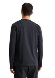 Marc O'Polo Langarmshirt dunkelblau
