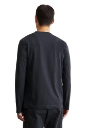 Marc O'Polo Langarmshirt dunkelblau