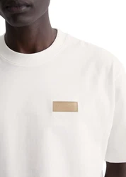 Marc O'Polo T-Shirt Bio-Baumwoll-Jersey Beige/Weiß/Khaki/Creme