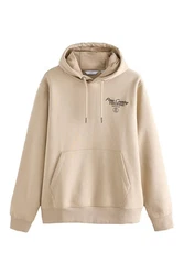 Next Kapuzensweatshirt Hoodie mit Grafik-Print Khaki/Beige/Braun