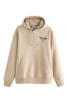 Next Kapuzensweatshirt Hoodie mit Grafik-Print Khaki/Beige/Braun