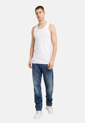 G-STAR Unterhemd Herren Tank Tops 4er Pack Base Tank Top Weiß/Dunkelblau