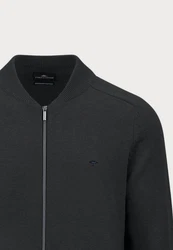 FYNCH-HATTON Strickjacke Cardigan Strickjacke Dunkelgrau/Schwarz/Grau
