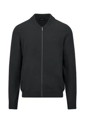 FYNCH-HATTON Strickjacke Cardigan Strickjacke Dunkelgrau/Schwarz/Grau