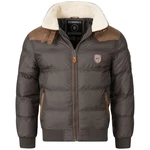 Geographical Norway Winterjacke Designer Herren Outdoorjacke Dunkelbraun/Braun/Khaki/Beige/Grau