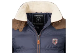 Geographical Norway Winterjacke Designer Herren Outdoorjacke Dunkelblau/Hellblau/Blau