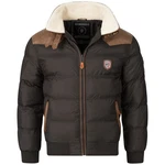 Geographical Norway Winterjacke Designer Herren Outdoorjacke Dunkelbraun/Braun/Khaki