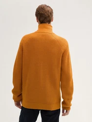 TOM TAILOR Cardigan Strickjacke Orange/Braun/Gelb