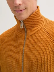 TOM TAILOR Cardigan Strickjacke Orange/Braun/Gelb
