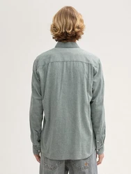 TOM TAILOR Denim Langarmhemd Hellgrau/Hellblau/Grau/Grün/Hellgrün/Dunkelgrün
