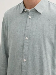 TOM TAILOR Denim Langarmhemd Hellgrau/Hellblau/Grau/Grün/Hellgrün/Dunkelgrün