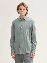 TOM TAILOR Denim Langarmhemd Hellgrau/Hellblau/Grau/Grün/Hellgrün/Dunkelgrün