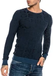 RedBridge Strickpullover mit Rundhalsausschnitt Hellblau/Dunkelblau/Pastell