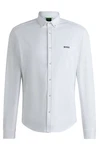 BOSS GREEN Langarmhemd Hemd Motion Regular Fit grün