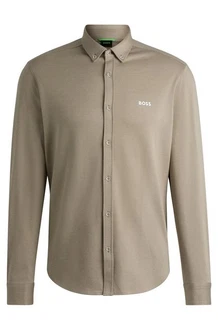 BOSS GREEN Langarmhemd Hemd Motion Regular Fit grün BOSS GREEN Langarmhemd Hemd Motion Regular Fit grün