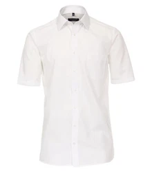 CASAMODA Kurzarmhemd Kent Comfort Fit NOS Weiß/Creme