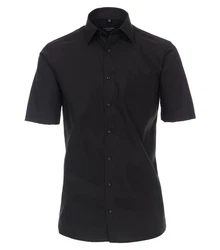 CASAMODA Kurzarmhemd Kent Comfort Fit NOS Schwarz