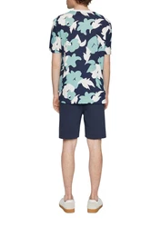 QS Kurzarmshirt Dunkelgrün/Hellblau/Blau/Dunkelblau/Türkis