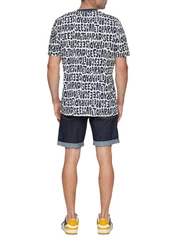 QS Kurzarmshirt Dunkelblau