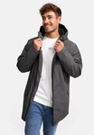 Indicode Kurzmantel INEmilio Dunkelgrau/Grau/Khaki/Dunkelgrün