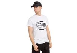 G-STAR T-Shirt Originals Underground Rundhals Weiß/Grau/Dunkelgrau