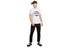 G-STAR T-Shirt Originals Underground Rundhals Weiß/Grau/Dunkelgrau