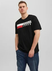 Jack & Jones T-Shirt Basic Schwarz/Hellblau