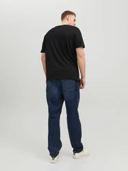 Jack & Jones T-Shirt Basic Schwarz/Hellblau