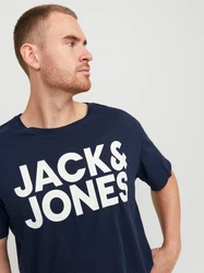 Jack & Jones T-Shirt 3er Pack Dunkelblau/Schwarz/Hellblau