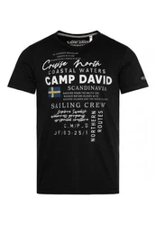 CAMP DAVID T-Shirt CRUISE NORTH Dunkelgrau/Grau/Dunkelgrün/Schwarz/Braun