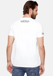 CAMP DAVID T-Shirt CRUISE NORTH Weiß/Creme/Grau/Dunkelblau
