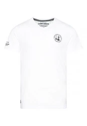 CAMP DAVID T-Shirt CRUISE NORTH Weiß/Creme/Grau/Dunkelblau