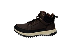 Dockers by Gerli Schnürboots mit seitlichem Reißverschluss Dunkelbraun/Braun