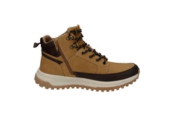 Dockers by Gerli Schnürboots mit seitlichem Reißverschluss Braun/Gelb/Beige/Dunkelbraun