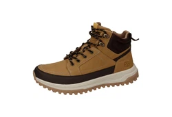 Dockers by Gerli Schnürboots mit seitlichem Reißverschluss Braun/Gelb/Beige/Dunkelbraun