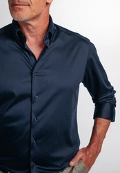 Eterna Langarmhemd COMFORT FIT Dunkelblau