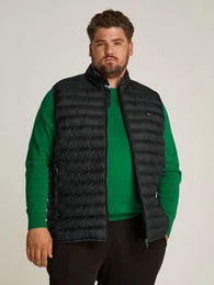 Tommy Hilfiger Big & Tall Steppweste Bt-Packable Recycled Vest-B in Groen Gren, mit Logostickerei in Brusthhe